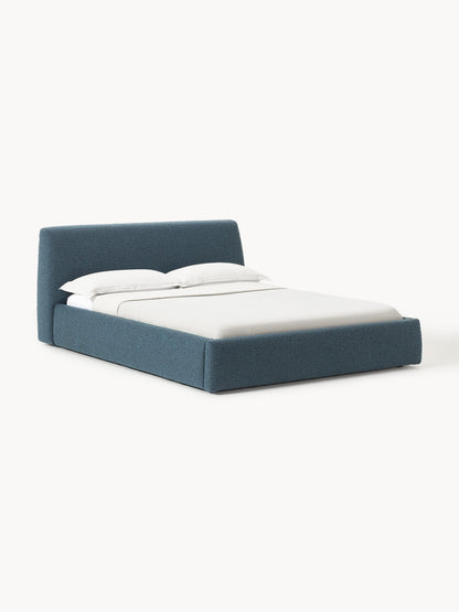 Clodano Upholstered Bed in Bouclé
