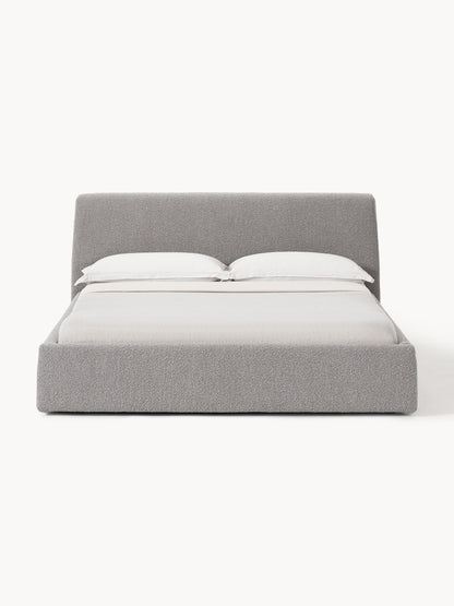 Clodano Upholstered Bed in Bouclé