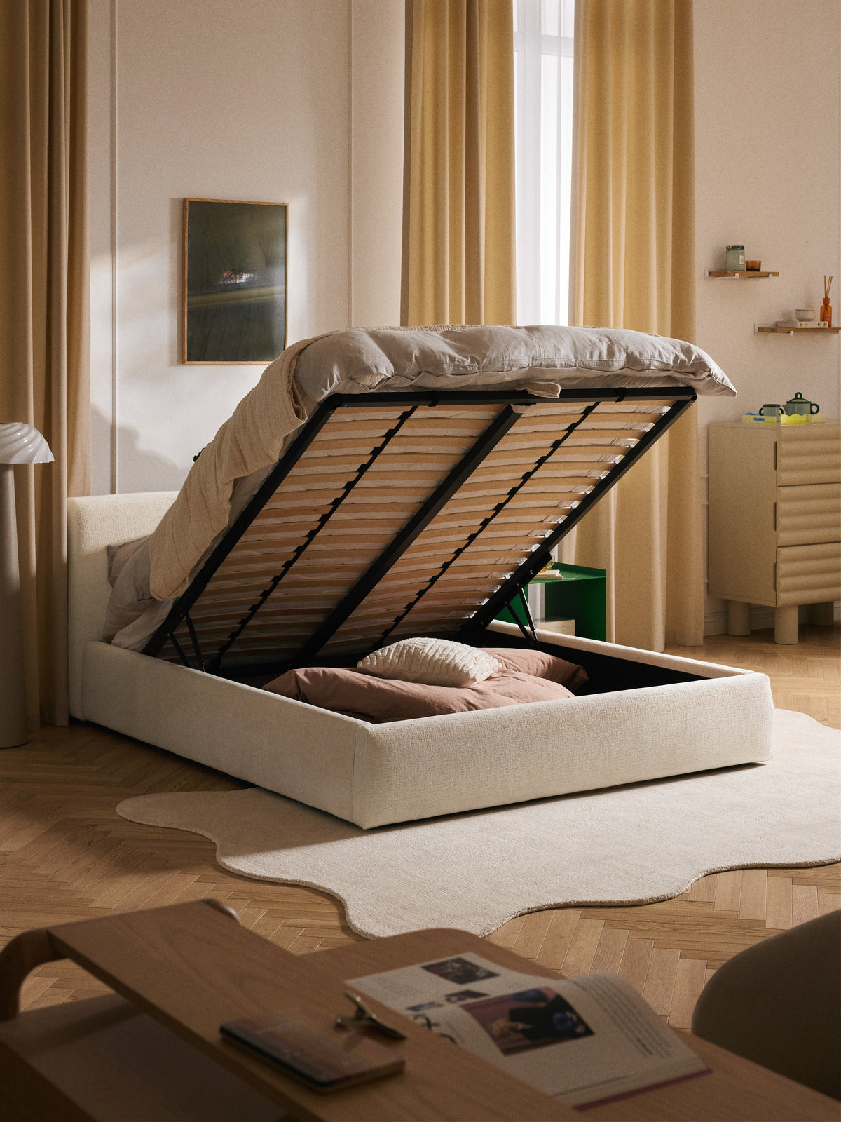Clodano Upholstered Bed with Storage