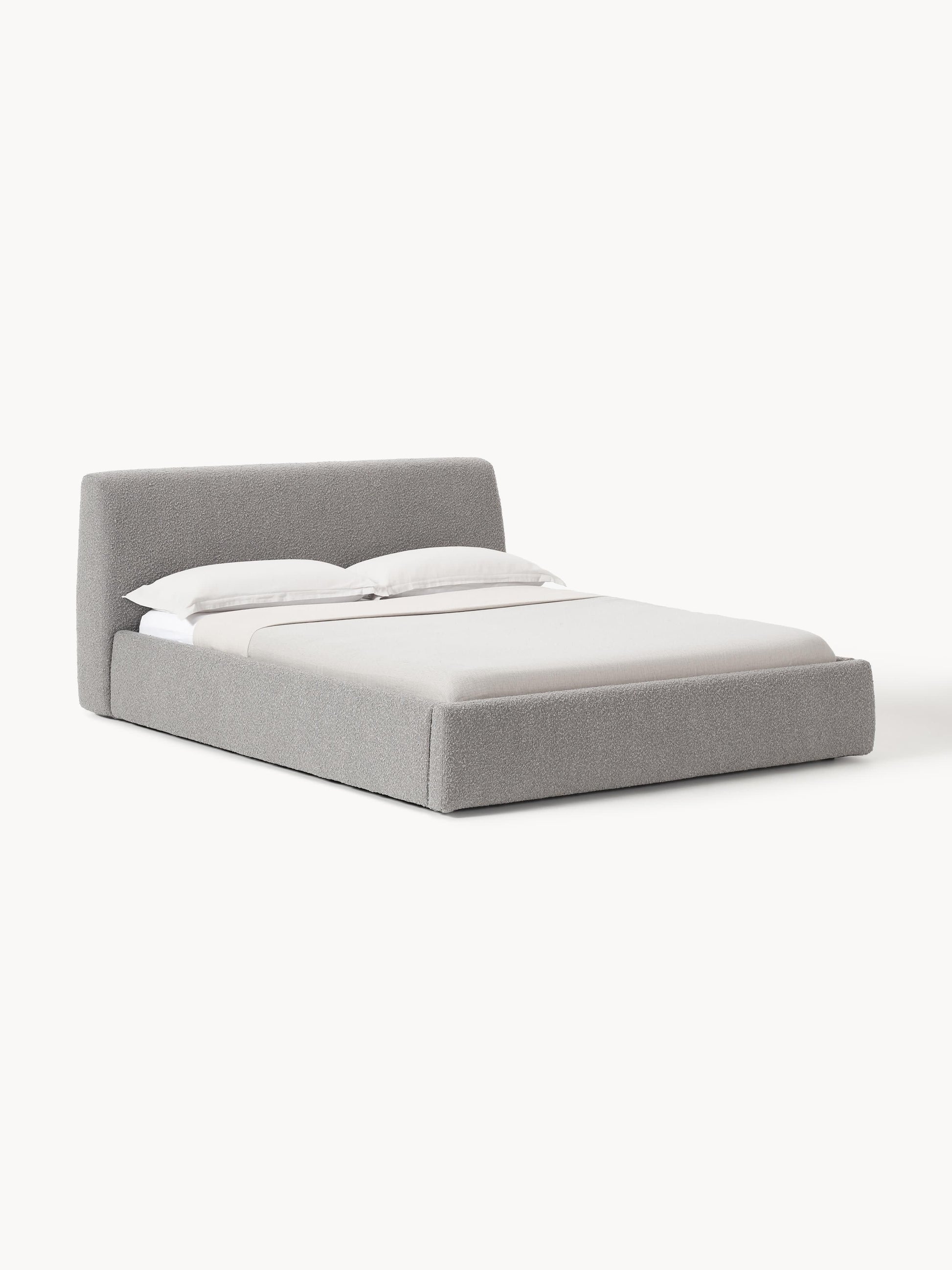 Clodano Upholstered Bouclé Bed with Storage