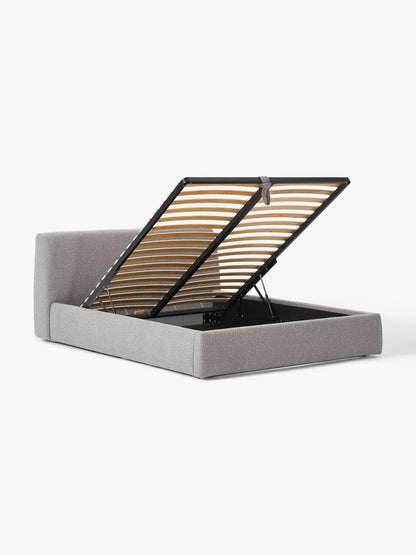 Clodano Upholstered Bouclé Bed with Storage