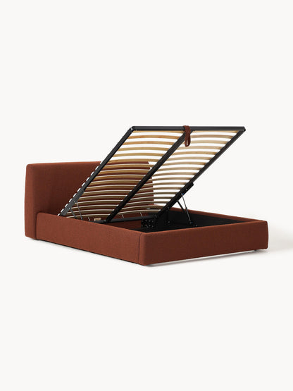 Clodano Upholstered Bouclé Bed with Storage
