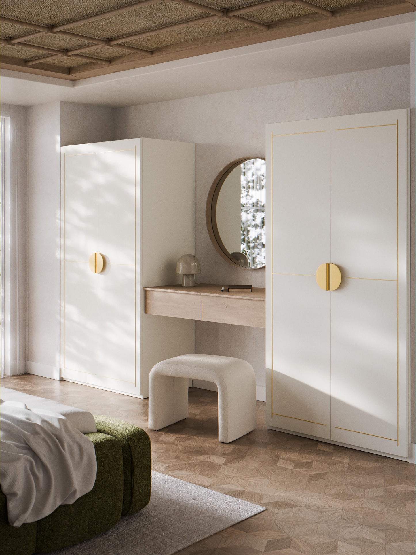 Denvola Modular Hinged-Door Wardrobe, 100 cm Wide, in Various Sizes