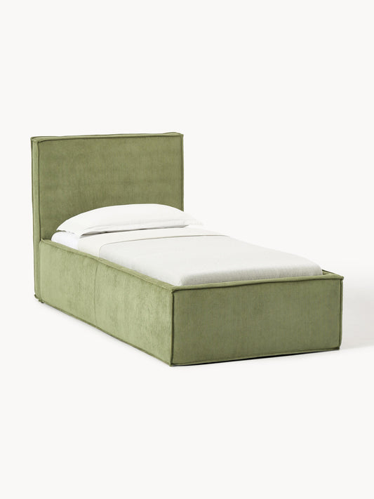 Drescia Single Bed in Corduroy