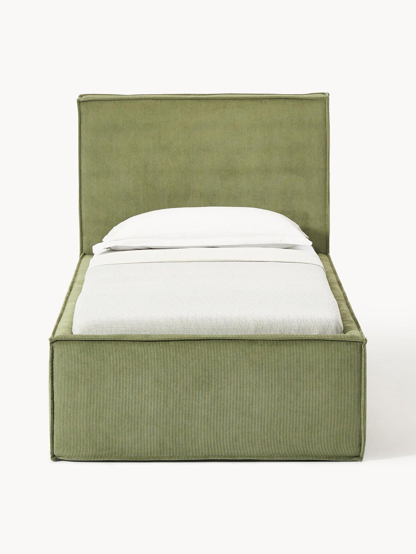 Drescia Single Bed in Corduroy
