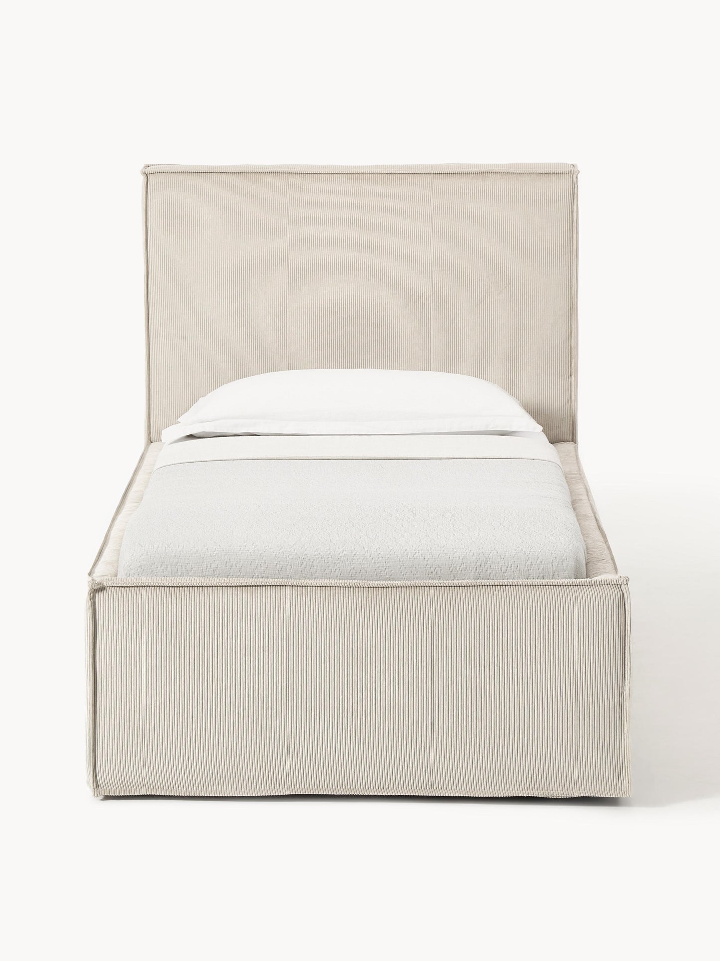 Drescia Single Bed in Corduroy