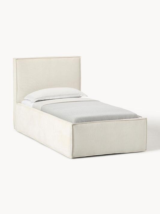 Drescia Single Bed with Storage, Corduroy