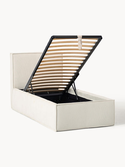 Drescia Single Bed with Storage, Corduroy