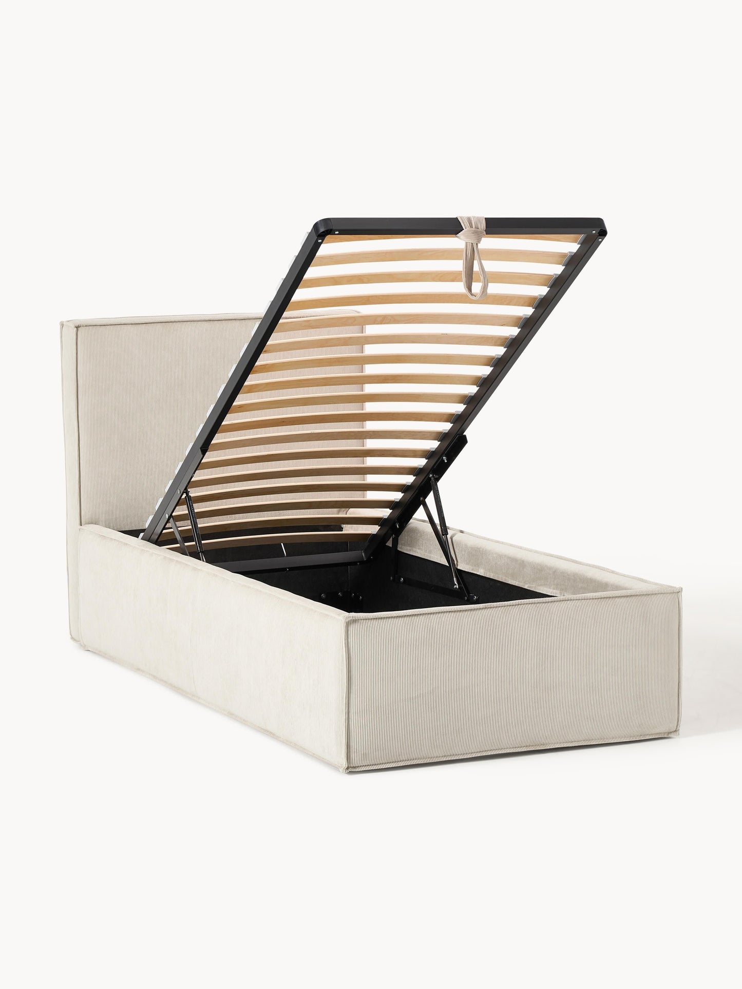 Drescia Single Bed with Storage, Corduroy