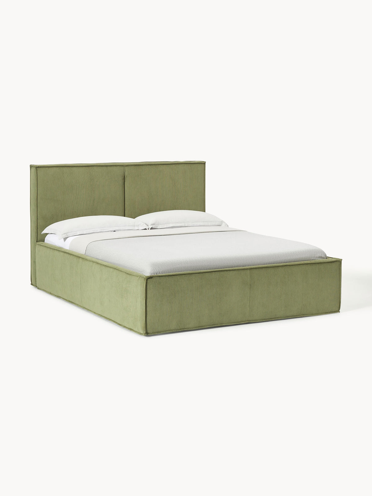 Drescia Upholstered Storage Bed in Corduroy