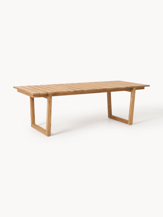 Eimiro Teak Wood Garden Table, 229 x 100 cm