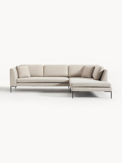 Emverra Corner Sofa with Metal Legs