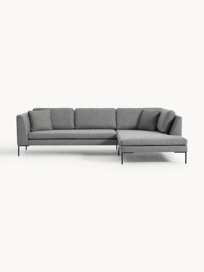 Emverra Corner Sofa with Metal Legs