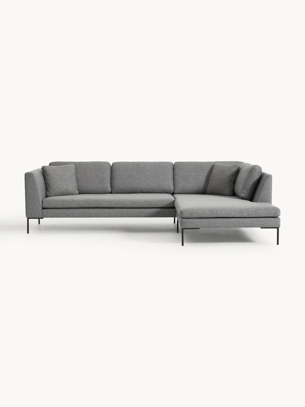 Emverra Corner Sofa with Metal Legs