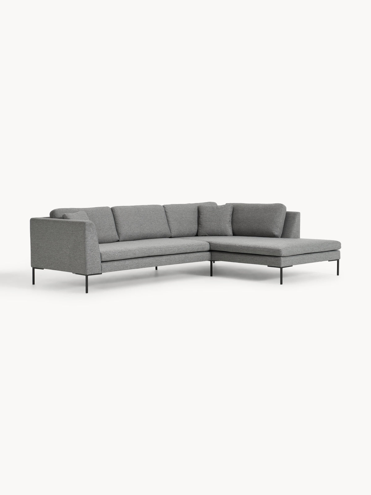 Emverra Corner Sofa with Metal Legs