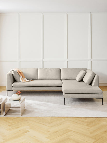 Emverra Corner Sofa with Metal Legs
