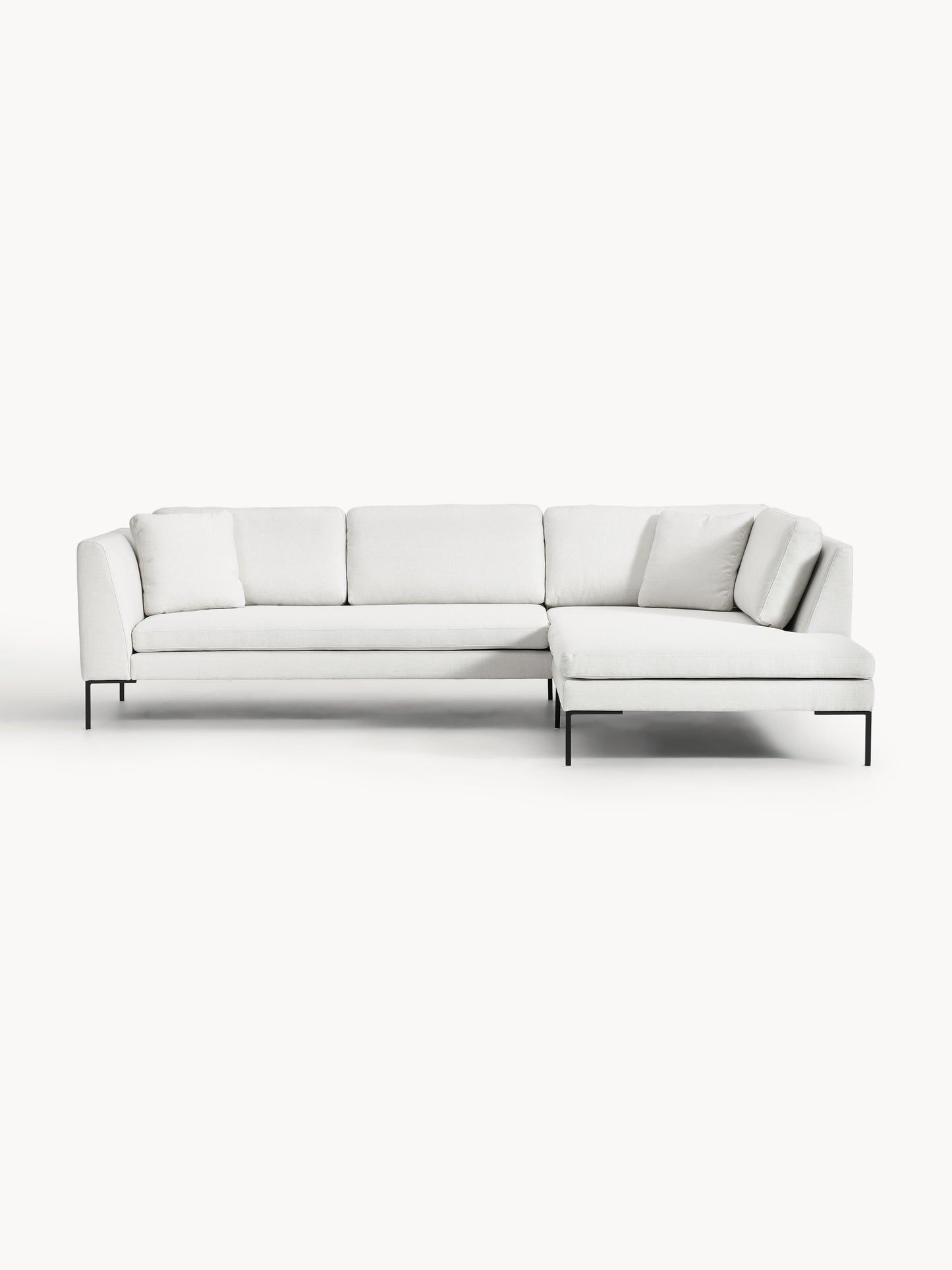 Emverra Corner Sofa with Metal Legs