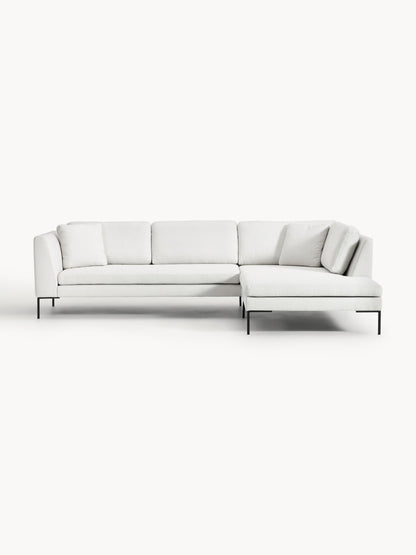 Emverra Corner Sofa with Metal Legs