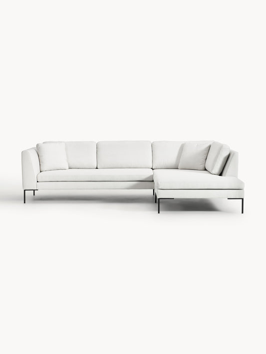 Emverra Corner Sofa with Metal Legs