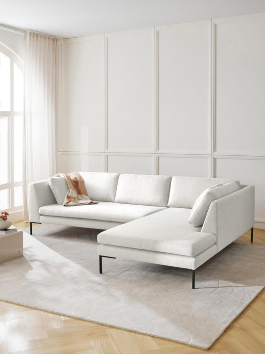Emverra Corner Sofa with Metal Legs