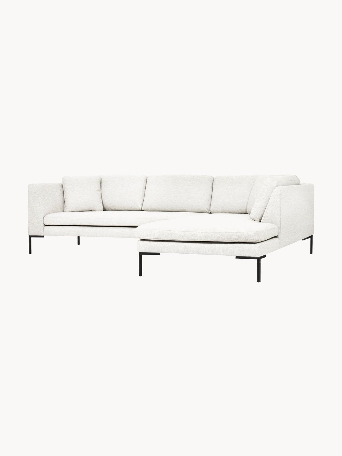 Emverra Corner Sofa with Metal Legs