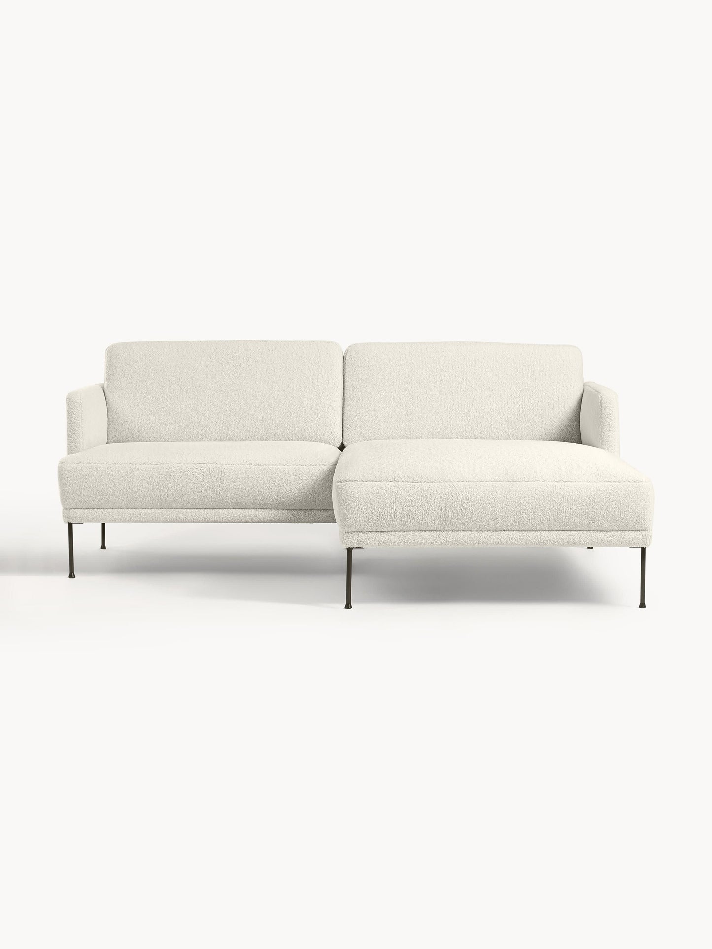 Fluminta Small Teddy Fabric Corner Sofa