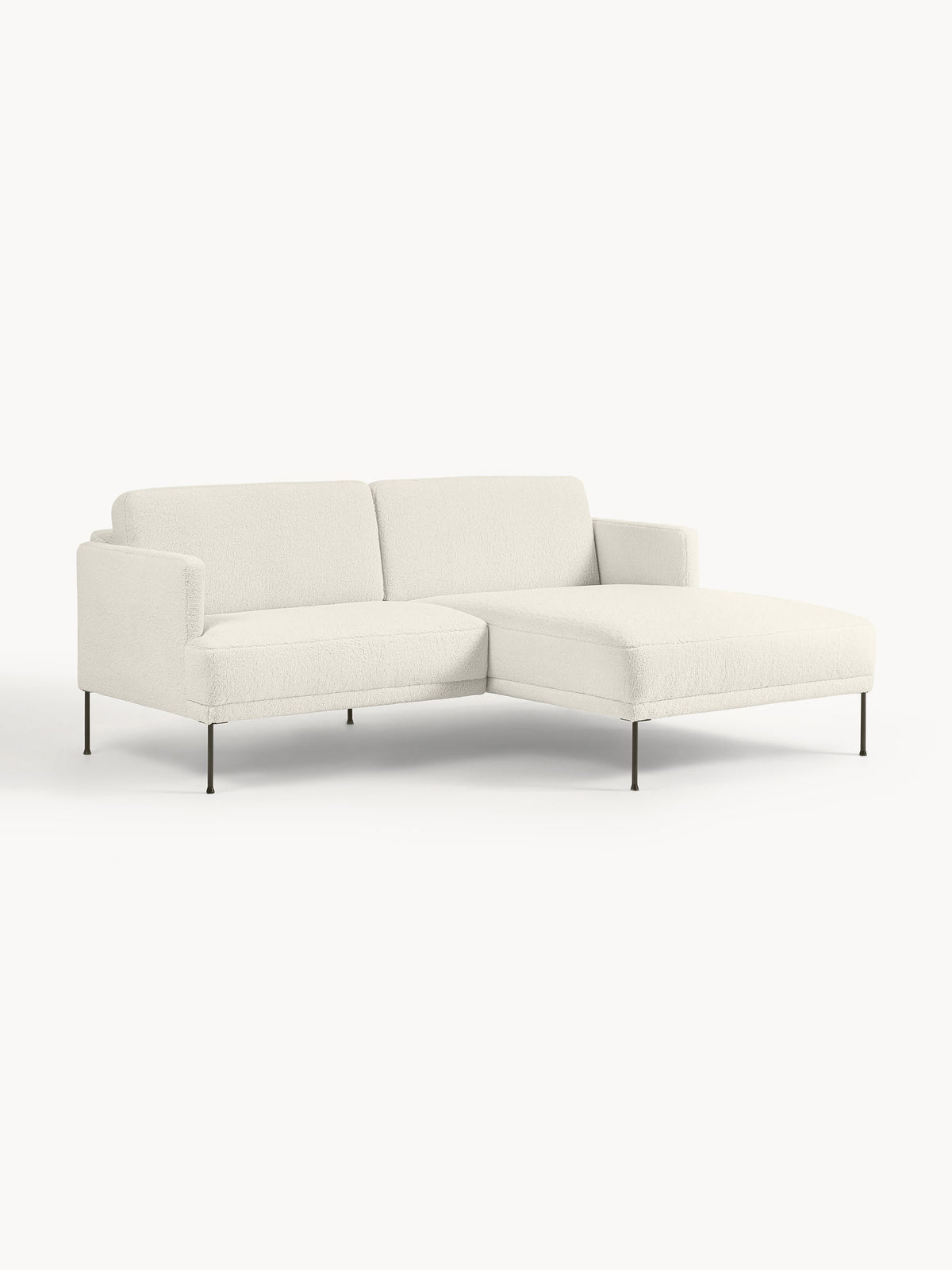 Fluminta Small Teddy Fabric Corner Sofa