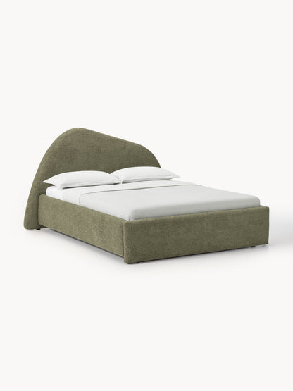 Garnovo Upholstered Bed in Bouclé