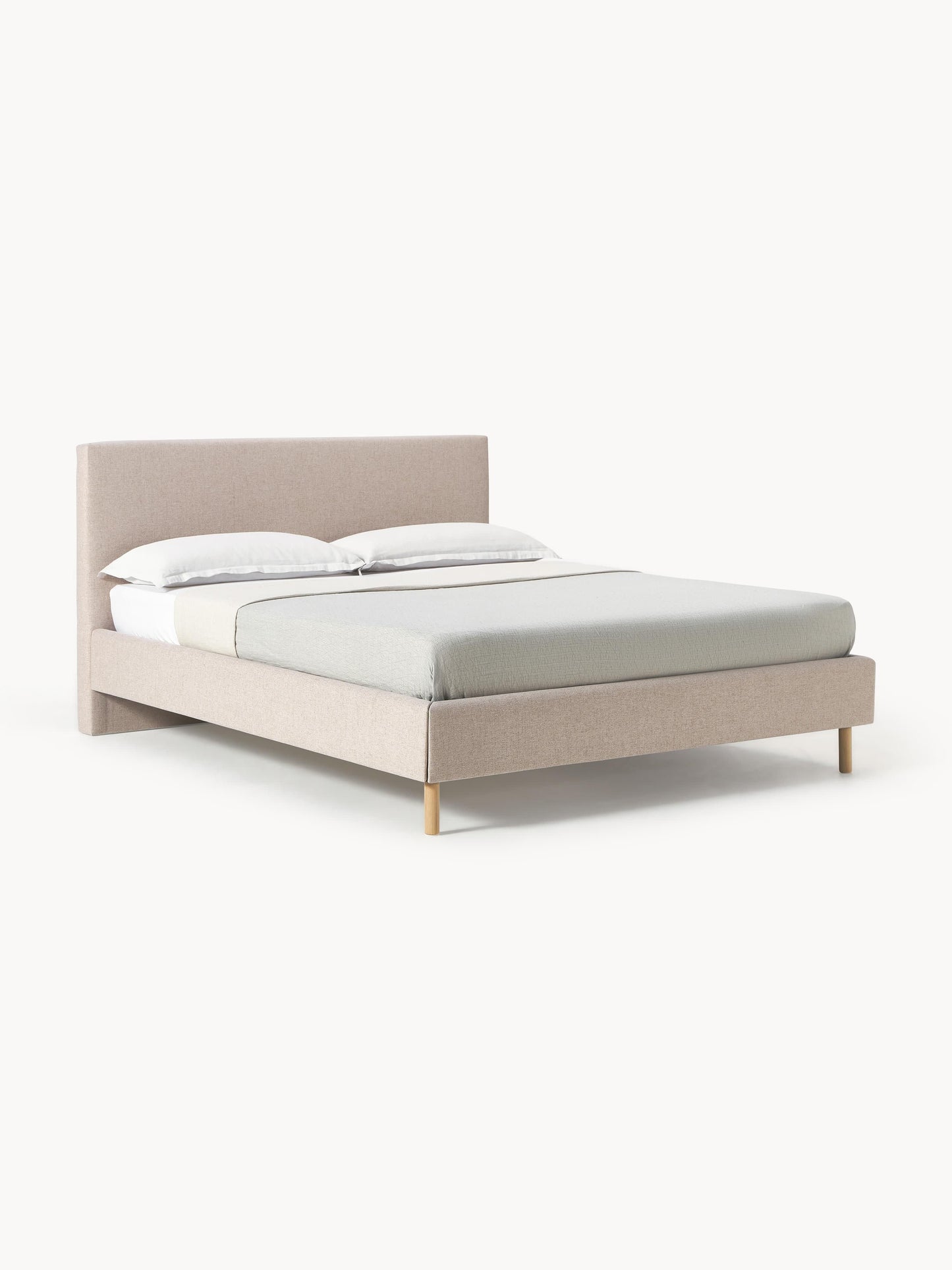 Giulnera Upholstered Bed with Wooden Feet