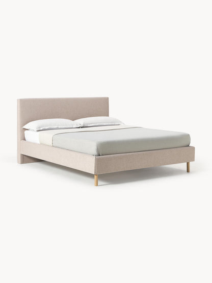 Giulnera Upholstered Bed with Wooden Feet