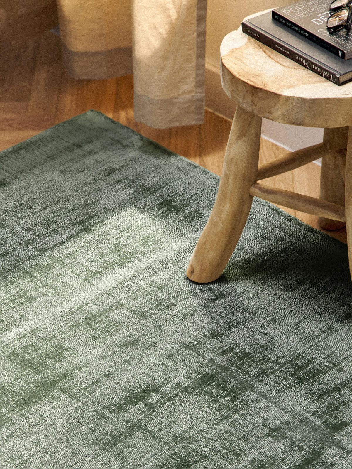 Javerna Viscose Rug, Hand-Woven