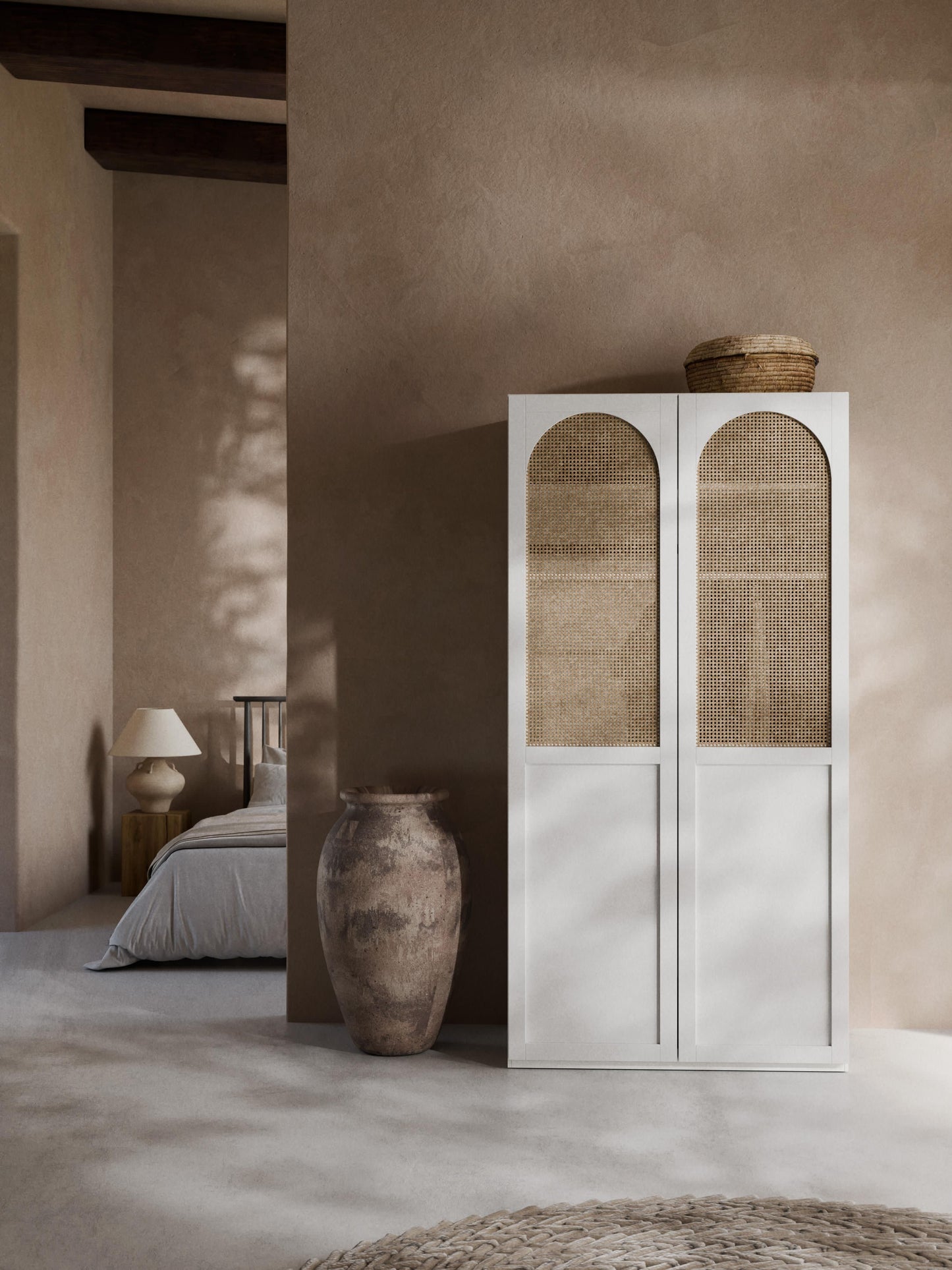 Jenavia Modular Hinged-Door Wardrobe, 100 cm Wide, in Various Sizes