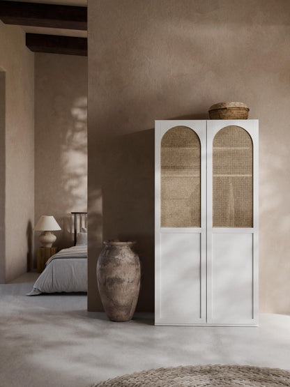 Jenavia Modular Hinged-Door Wardrobe, 100 cm Wide, in Various Sizes