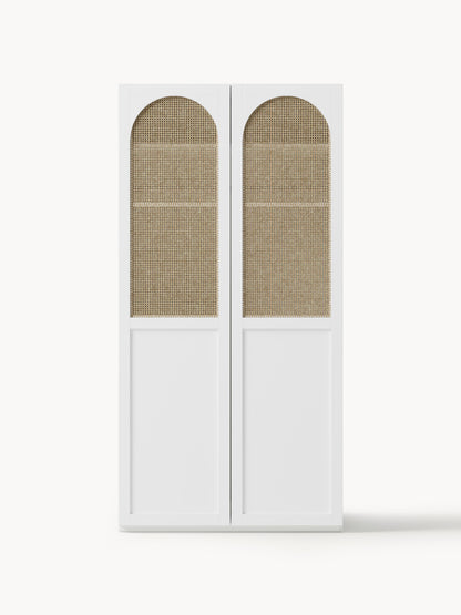 Jenavia Modular Hinged-Door Wardrobe, 100 cm Wide, in Various Sizes