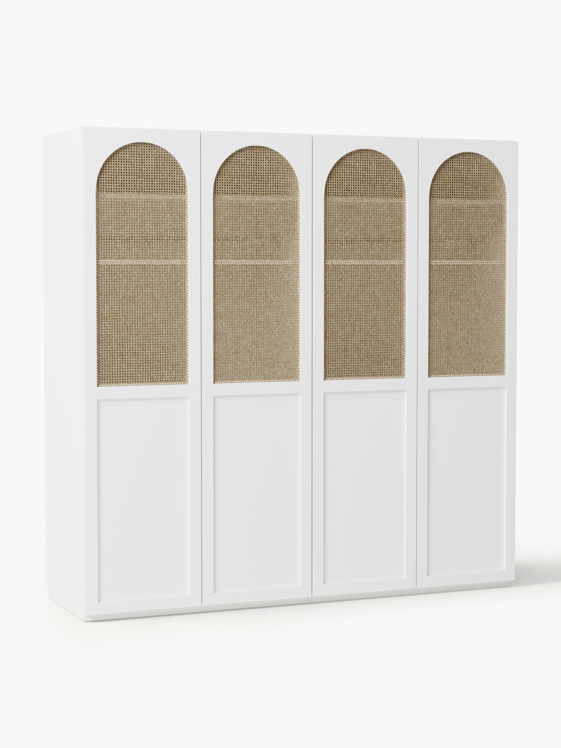 Jenavia Modular Hinged-Door Wardrobe, 200 cm Wide, in Various Sizes