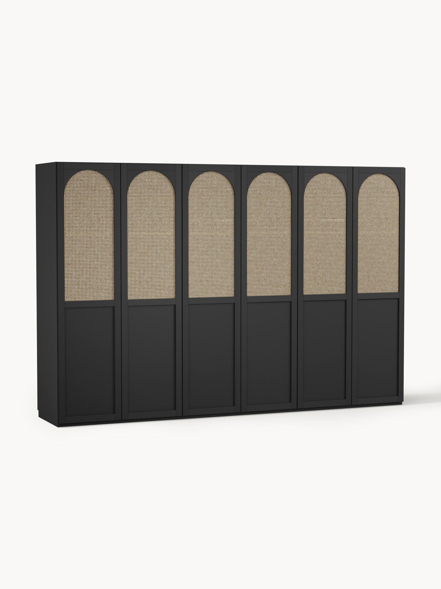 Jenavia Modular Hinged-Door Wardrobe, 300 cm Wide, in Various Sizes