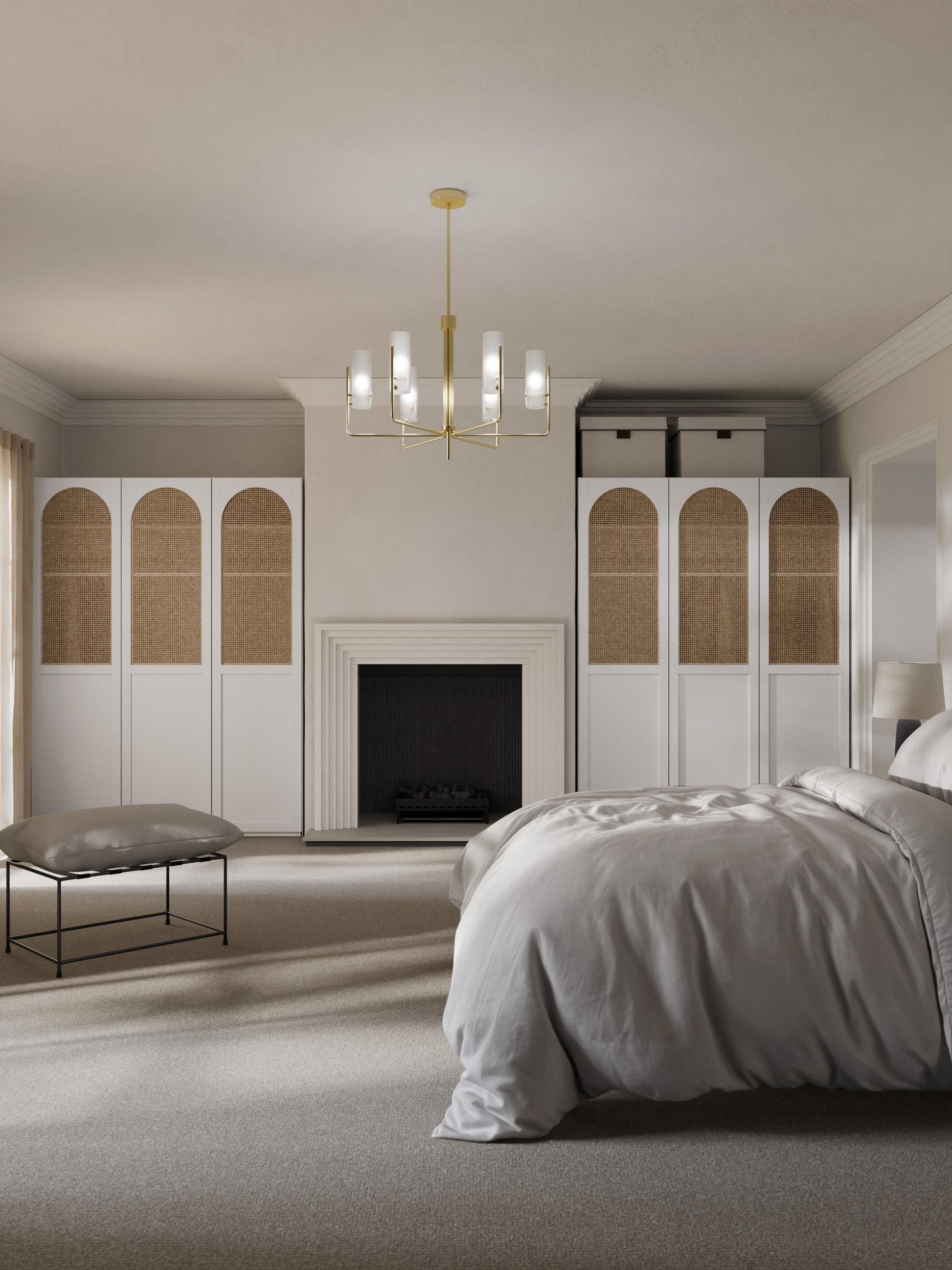 Jenavia Modular Hinged-Door Wardrobe, 50 cm Wide, in Various Sizes