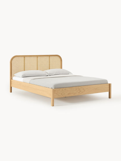 Jondrico Wooden Bed with Vienna Cane Headboard