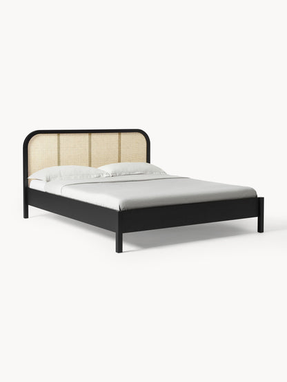 Jondrico Wooden Bed with Vienna Cane Headboard