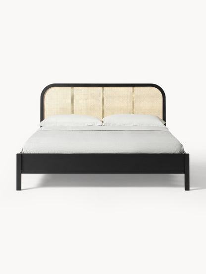Jondrico Wooden Bed with Vienna Cane Headboard