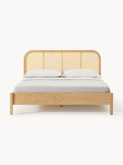 Jondrico Wooden Bed with Vienna Cane Headboard