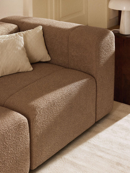 Lenavia Corner Module in Bouclé