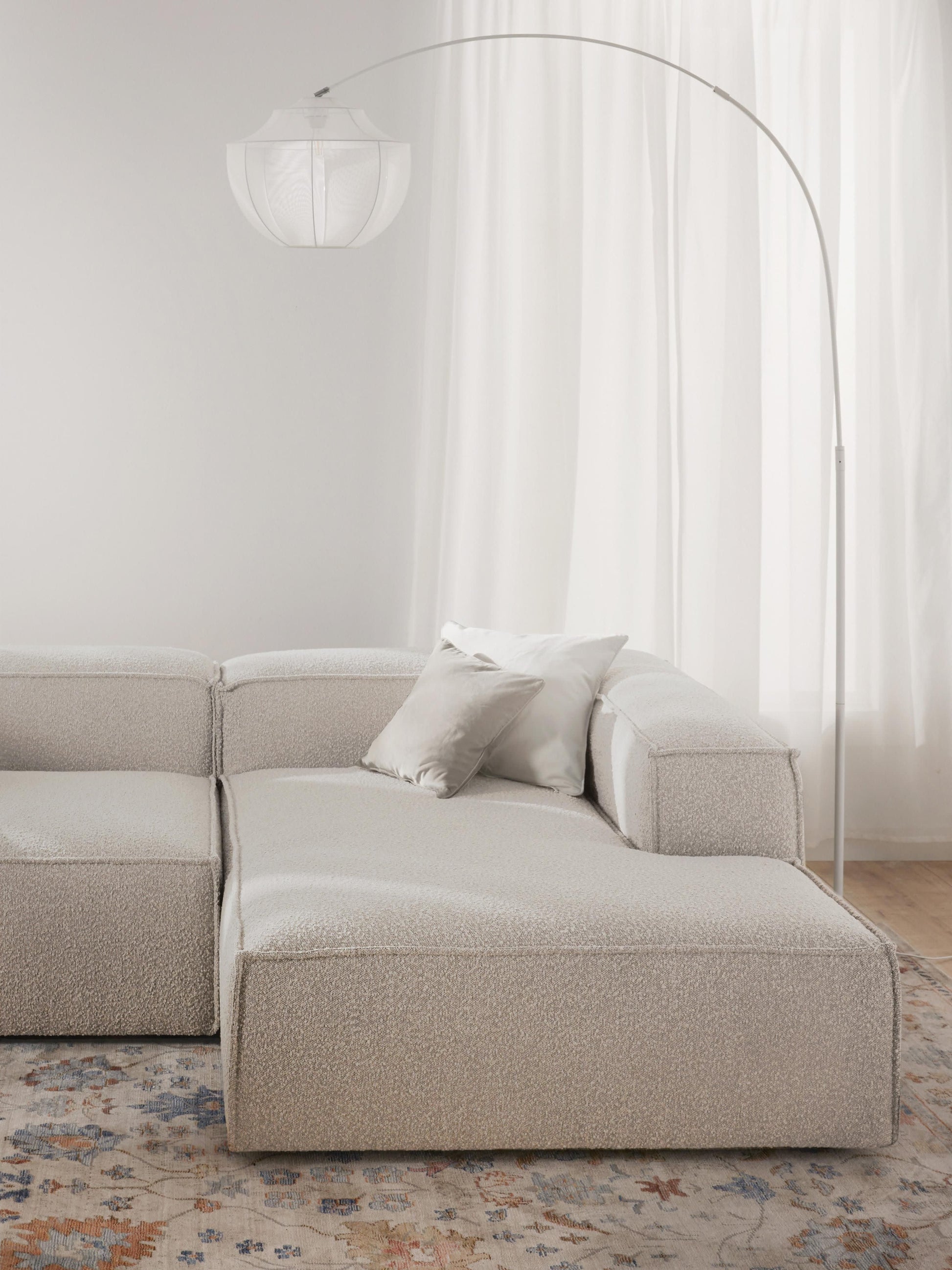 Lendric Bouclé Ottoman Corner Module