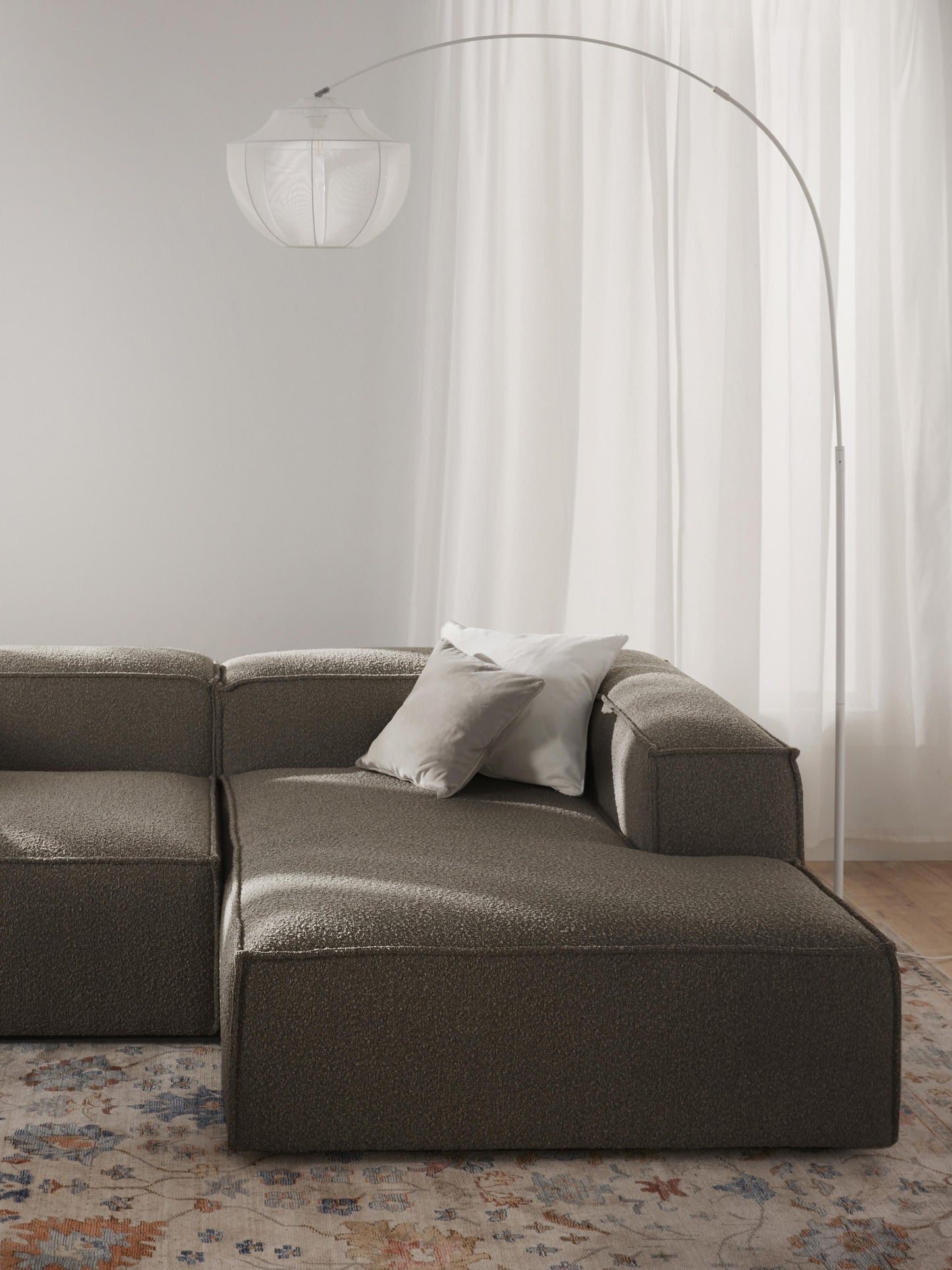 Lendric Bouclé Ottoman Corner Module