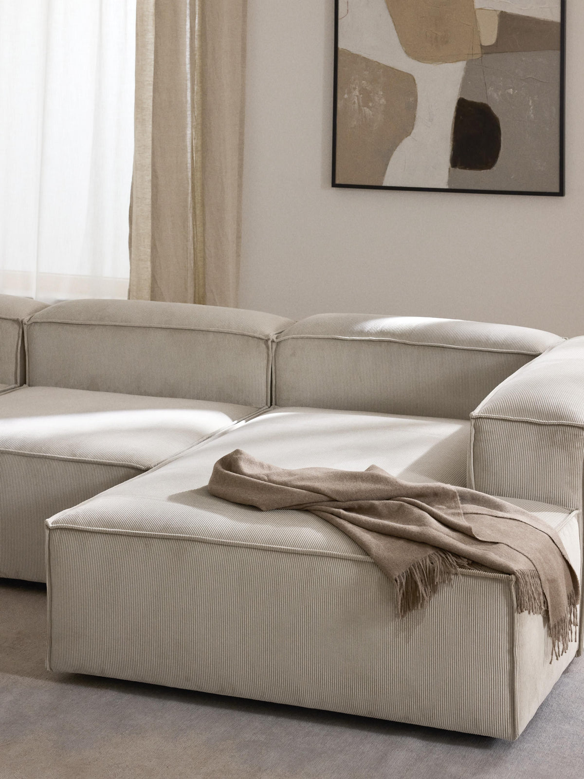 Lendric Corduroy Ottoman Corner Module