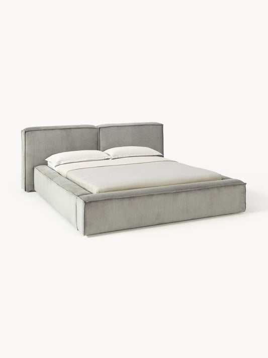 Lendric Corduroy Upholstered Bed
