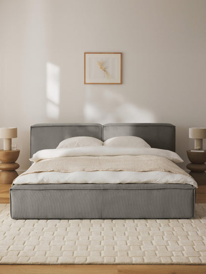 Lendric Corduroy Upholstered Bed