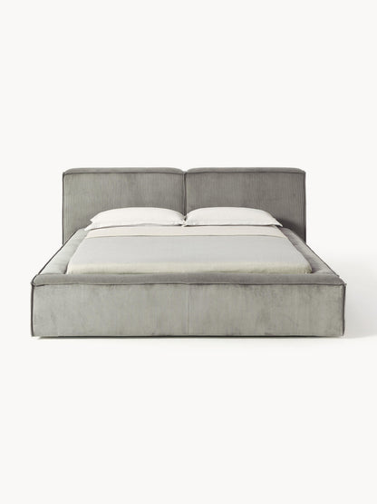 Lendric Corduroy Upholstered Bed
