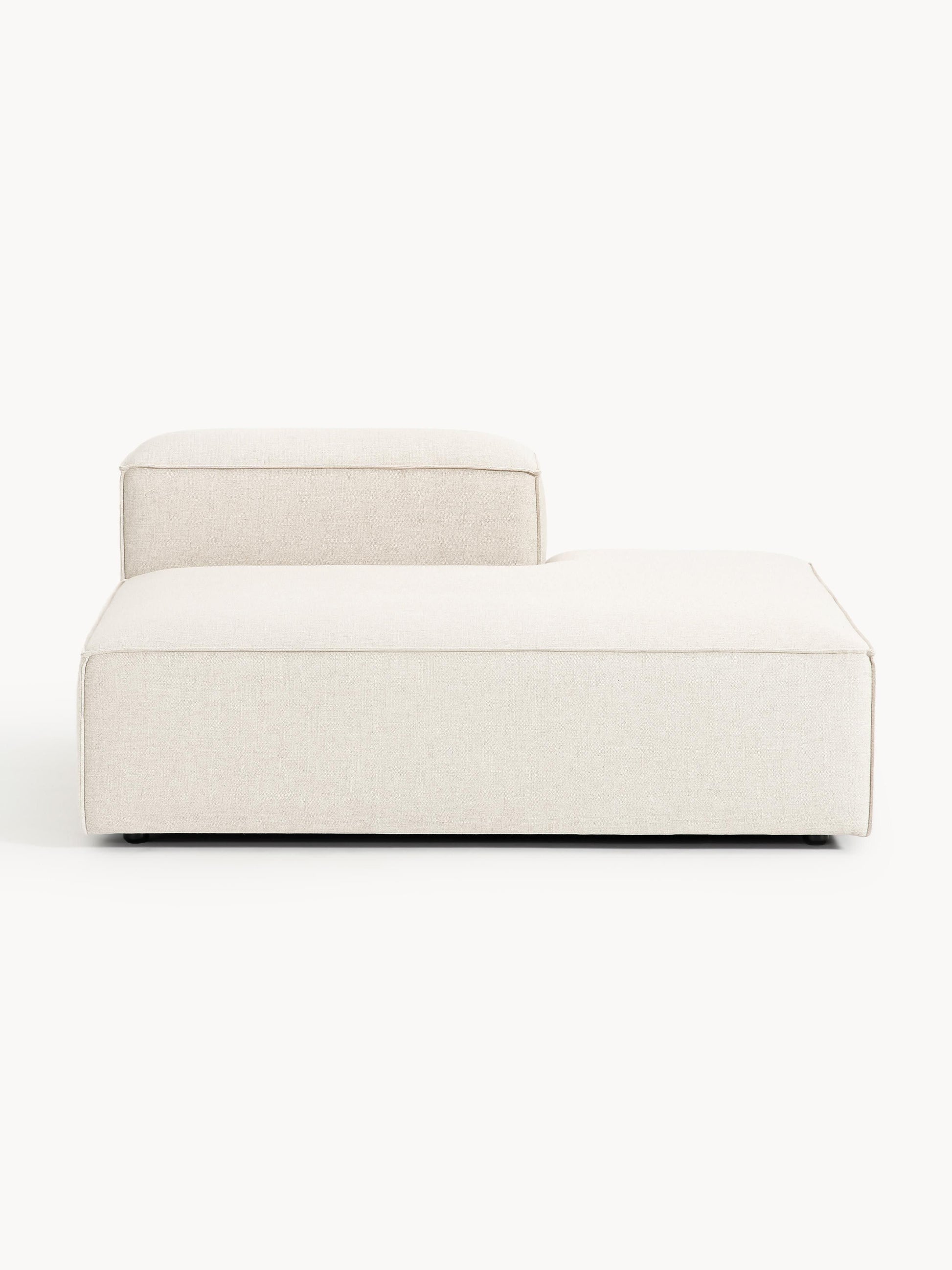 Lendric Linen Blend Ottoman Module