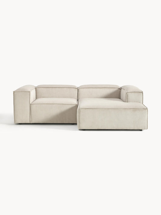 Lendric Modular Corduroy Corner Sofa (2-Seater)